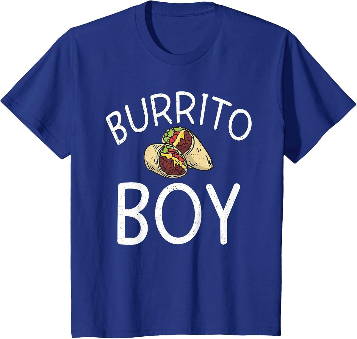 Burrito Boy Food Mexican T-Shirt - Royal Blue
