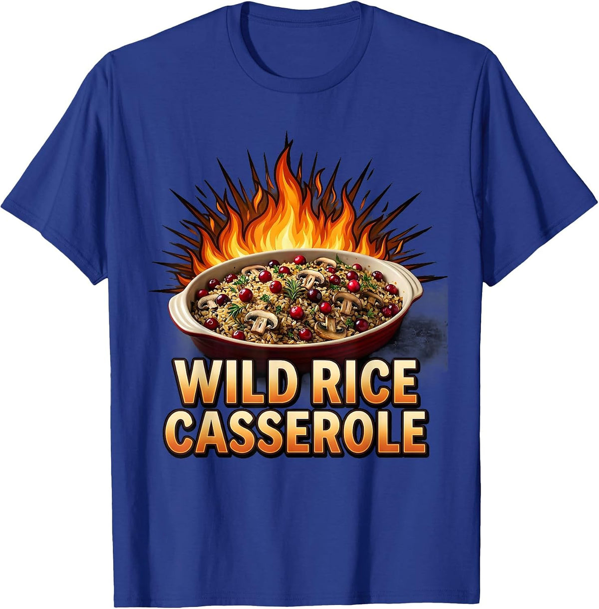 Wild Rice Casserole Bootleg 90's Rap Rock Vintage Funny T-Shirt - Royal Blue