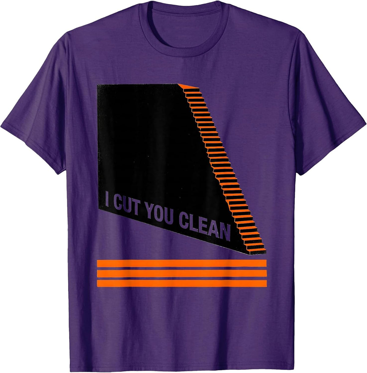I Cut You Clean Funny Hairdresser Barber Pun Humor T-Shirt - Purple