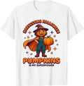 Men's HARVESTING HALLOWEEN PUMPKINS IS MY SUPERPOWER Farmer T-Shirt - White