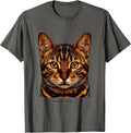 Owned by a Bengal Cat Lover Design T-Shirt - Asphalt Grey