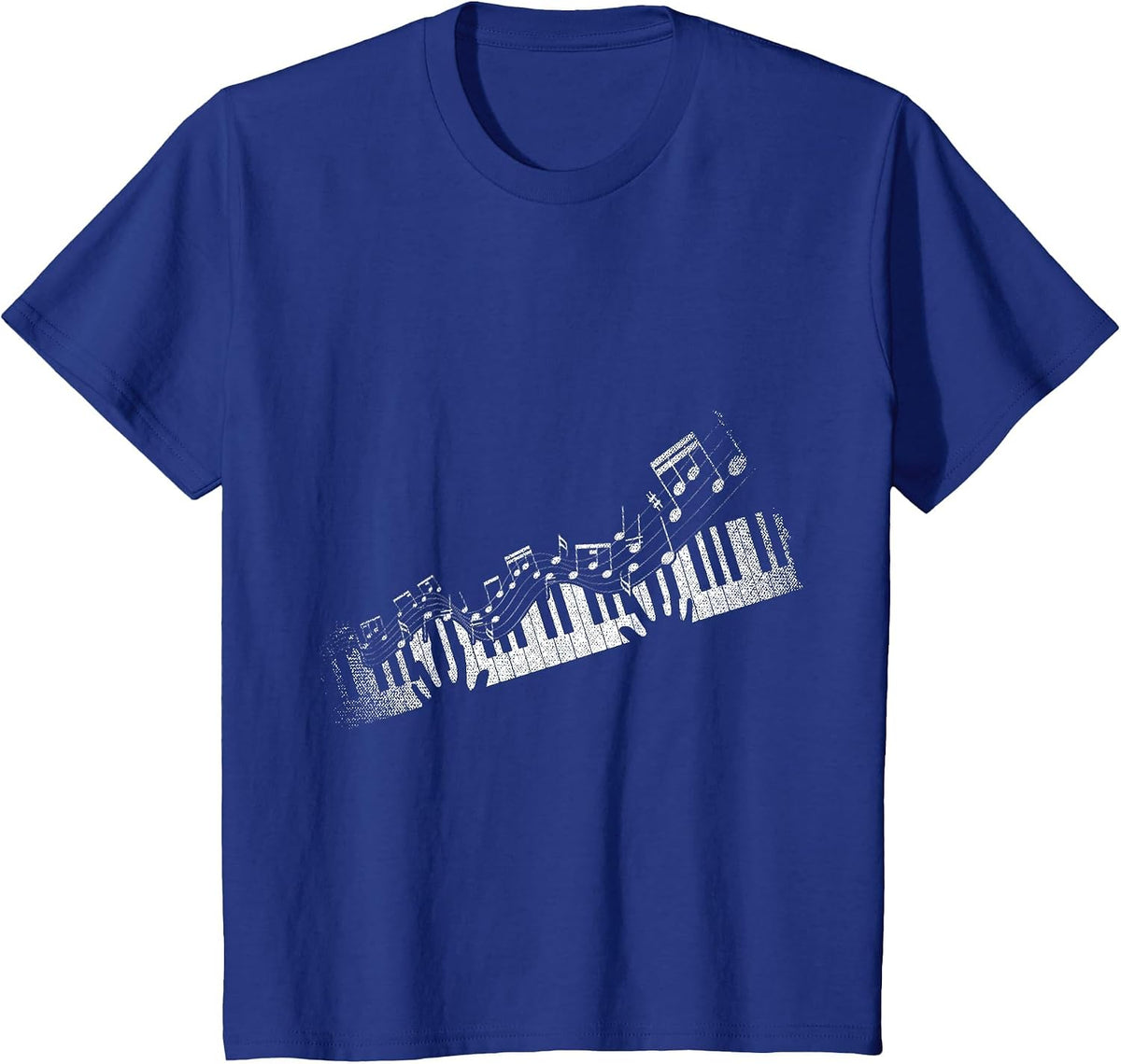 Sheet Music Piano Lovers Pianist Piano T-Shirt - Royal Blue