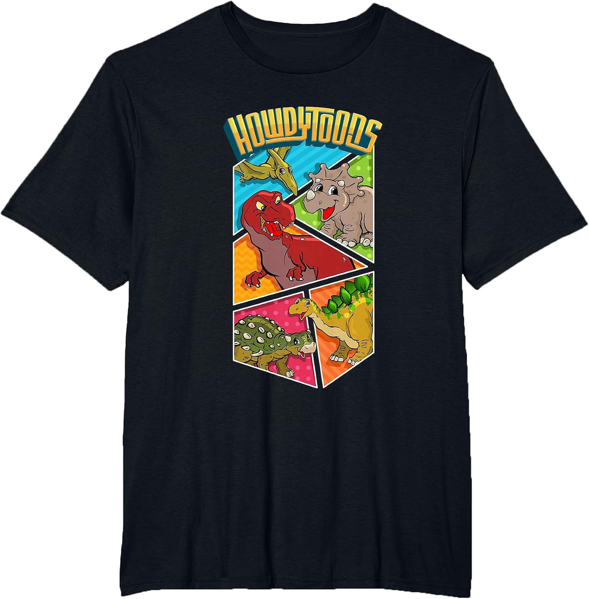 Dinostory Dinosaur Heros T-Shirt - Black