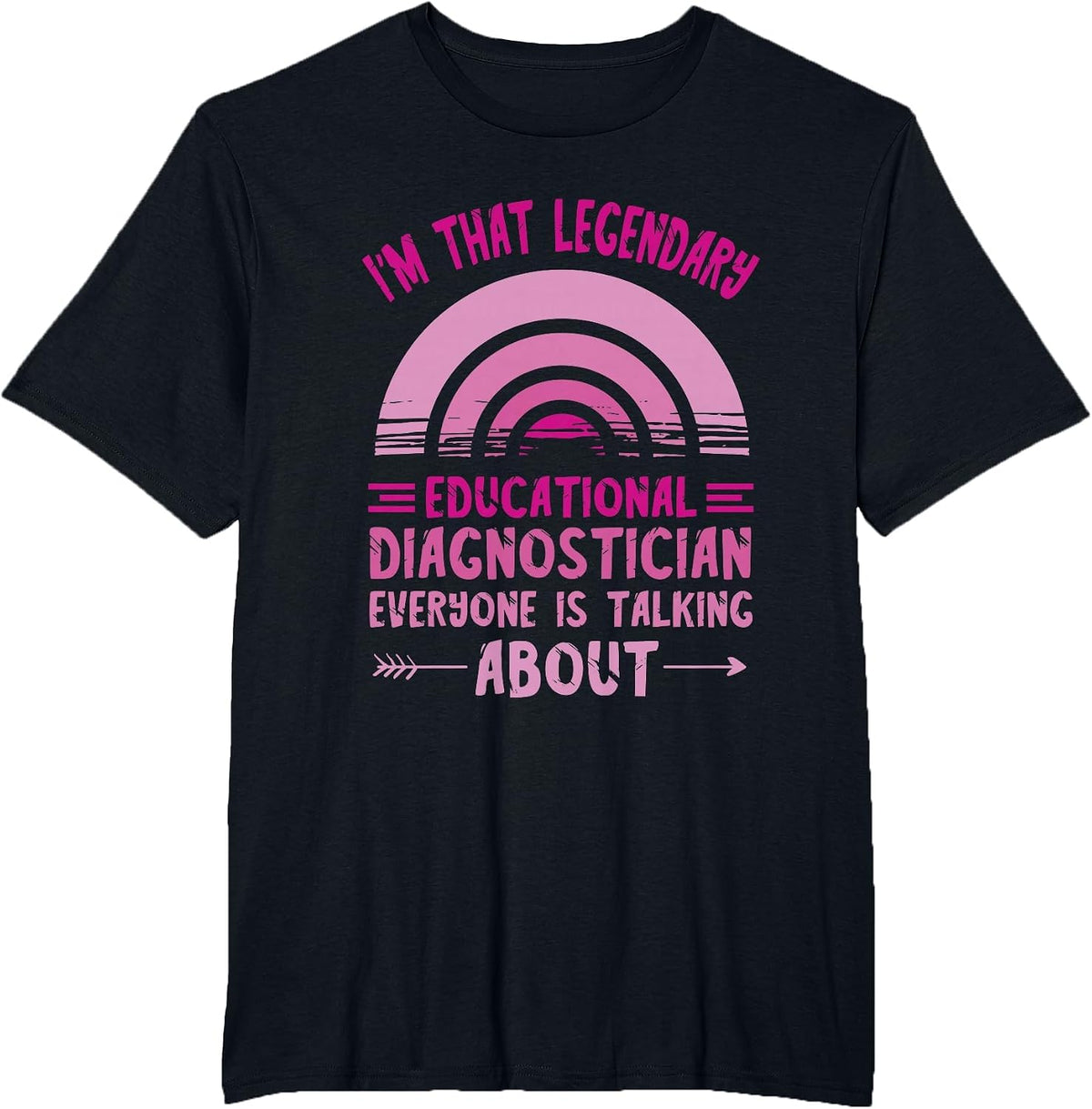 Educational Diagnostician Legendary School Psychologist T-Shirt - Black