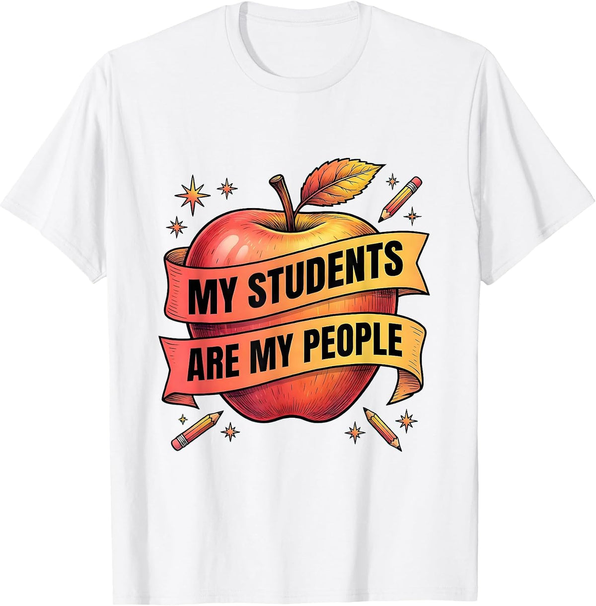 Men's My Students Are My People 4th Grade Teacher T-Shirt - White