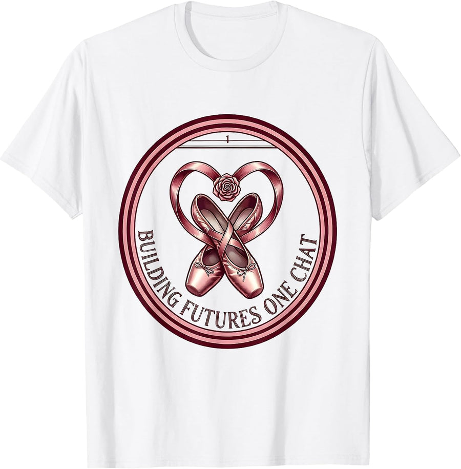 Men's Building Futures One Chat School Counselor Design T-Shirt - White