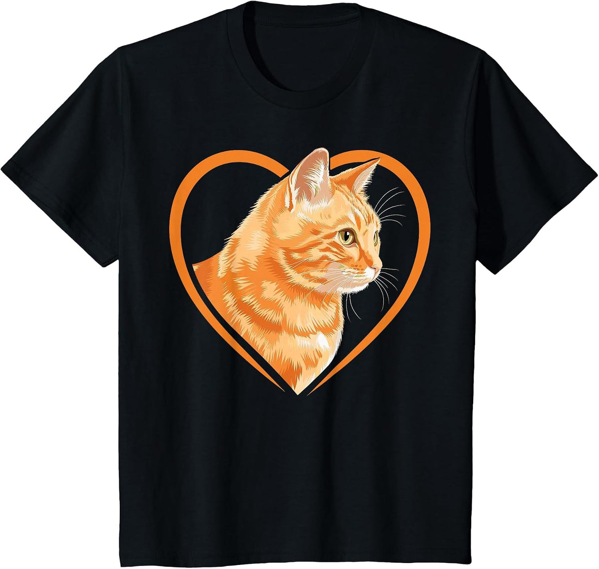 Orange Tabby Cat Orange Cat T-Shirt - Black