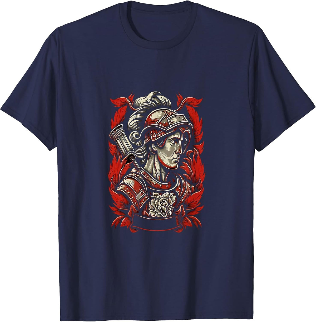 Firefighter Prayer St. Florian Saint of Firefighter Fireman T-Shirt - Navy Blue