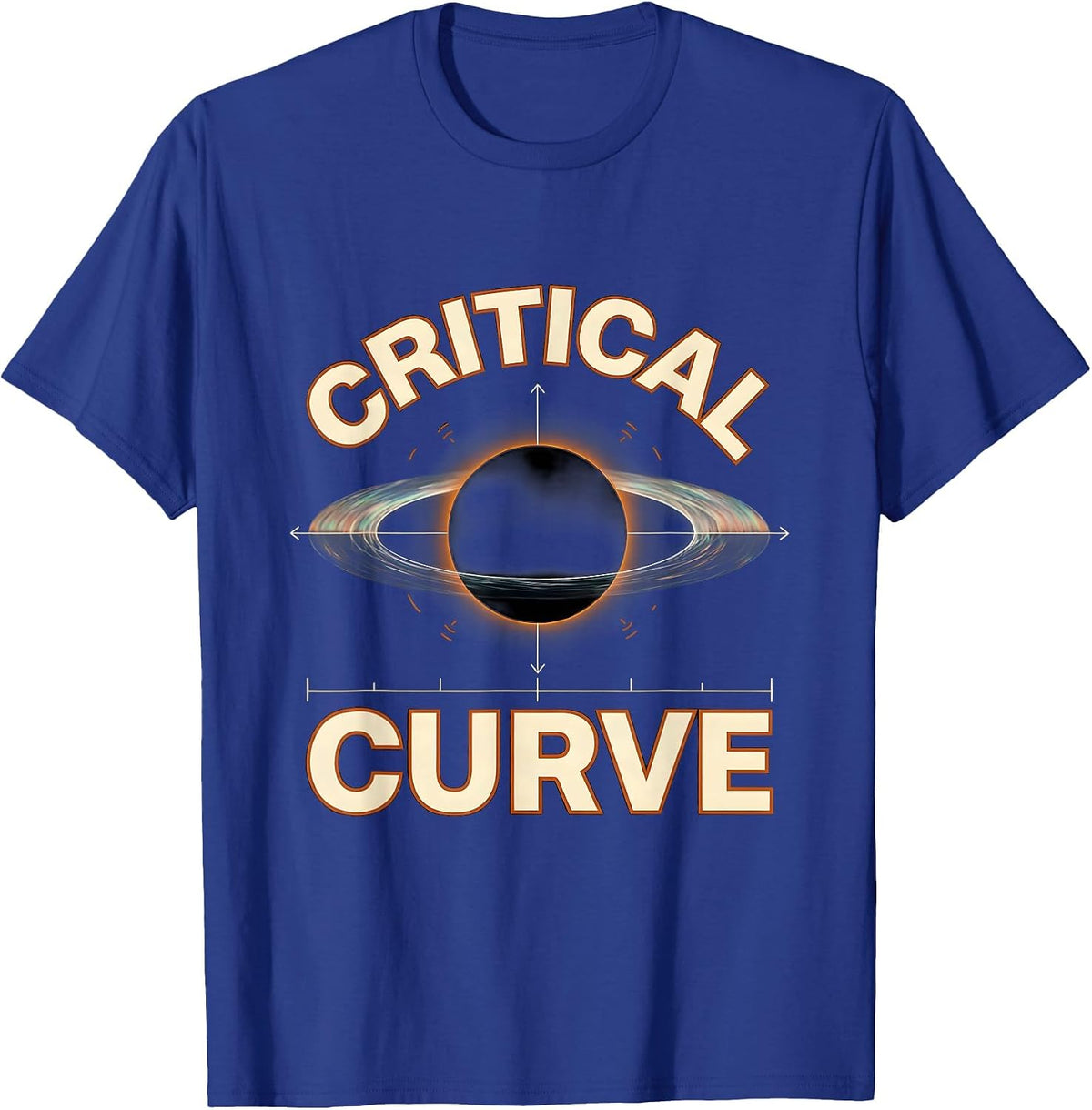 Critical Curve Black Hole Physics Astrophysics Science T-Shirt - Royal Blue