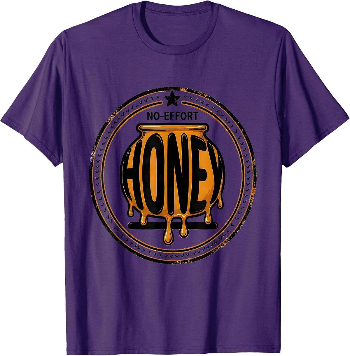 Men's No-Effort Honey Funny Halloween Honeypot Costume Novelty T-Shirt - Purple