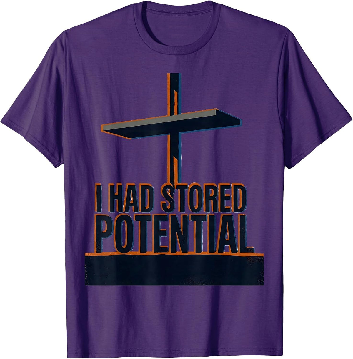 I Had Stored Potential Funny Physics Pun Humor T-Shirt - Purple