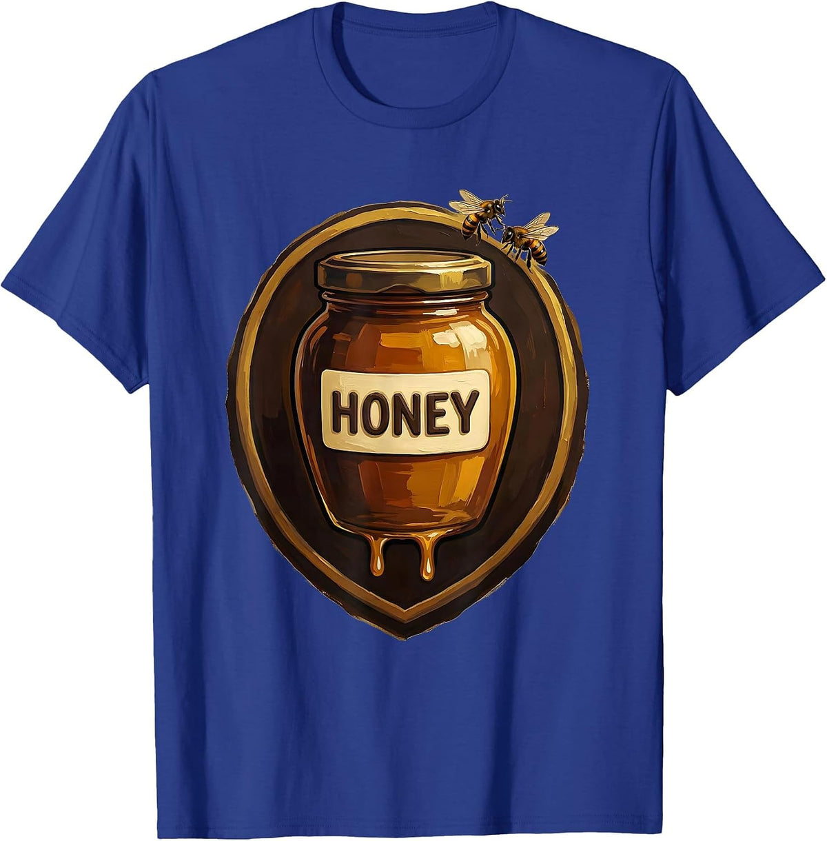 Honey Cute Honey Jar Bee Halloween Costume Matching T-Shirt - Royal Blue