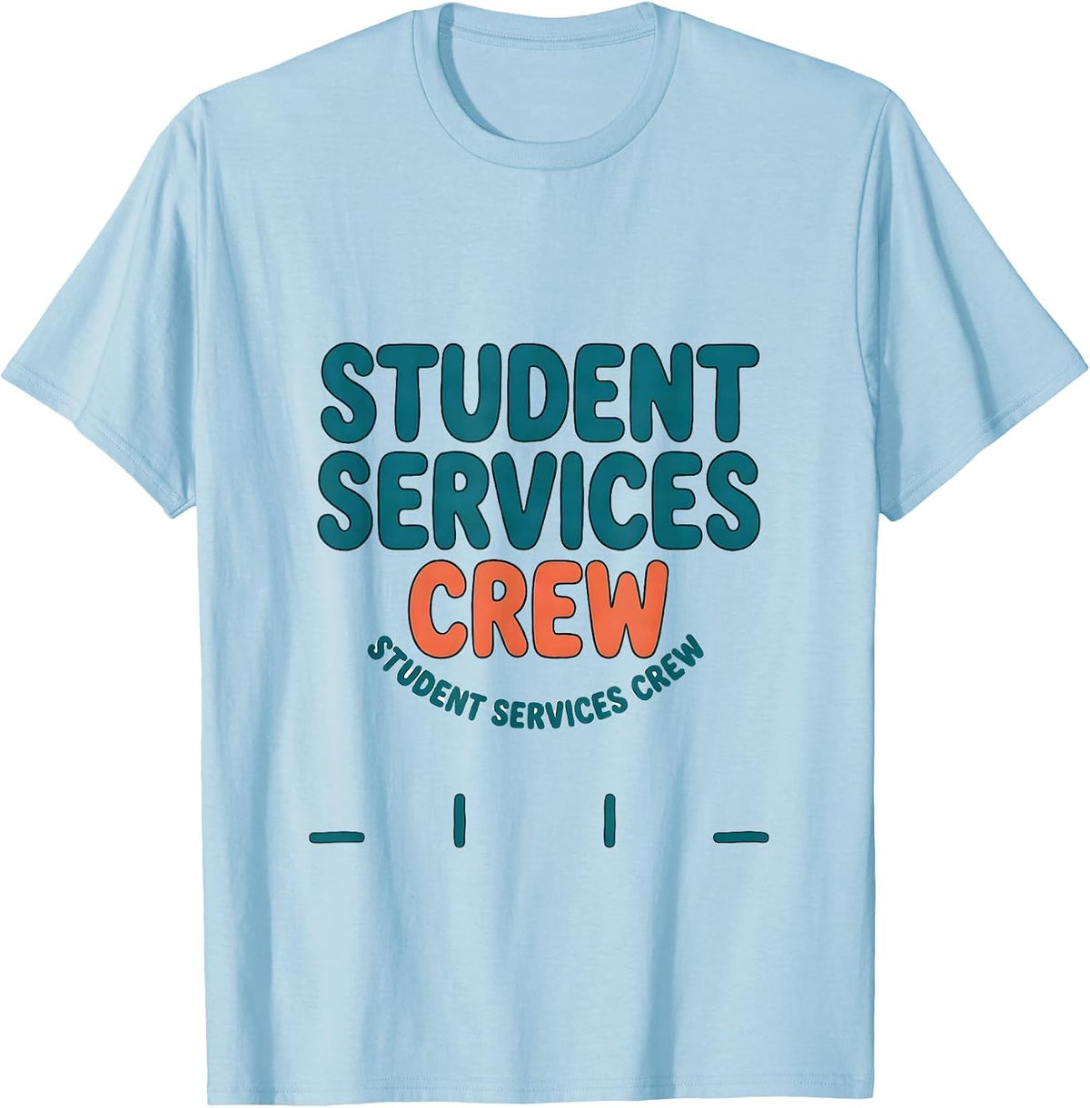 Men's Student Services Crew School Counselor Psychologist Crew T-Shirt - Baby Blue