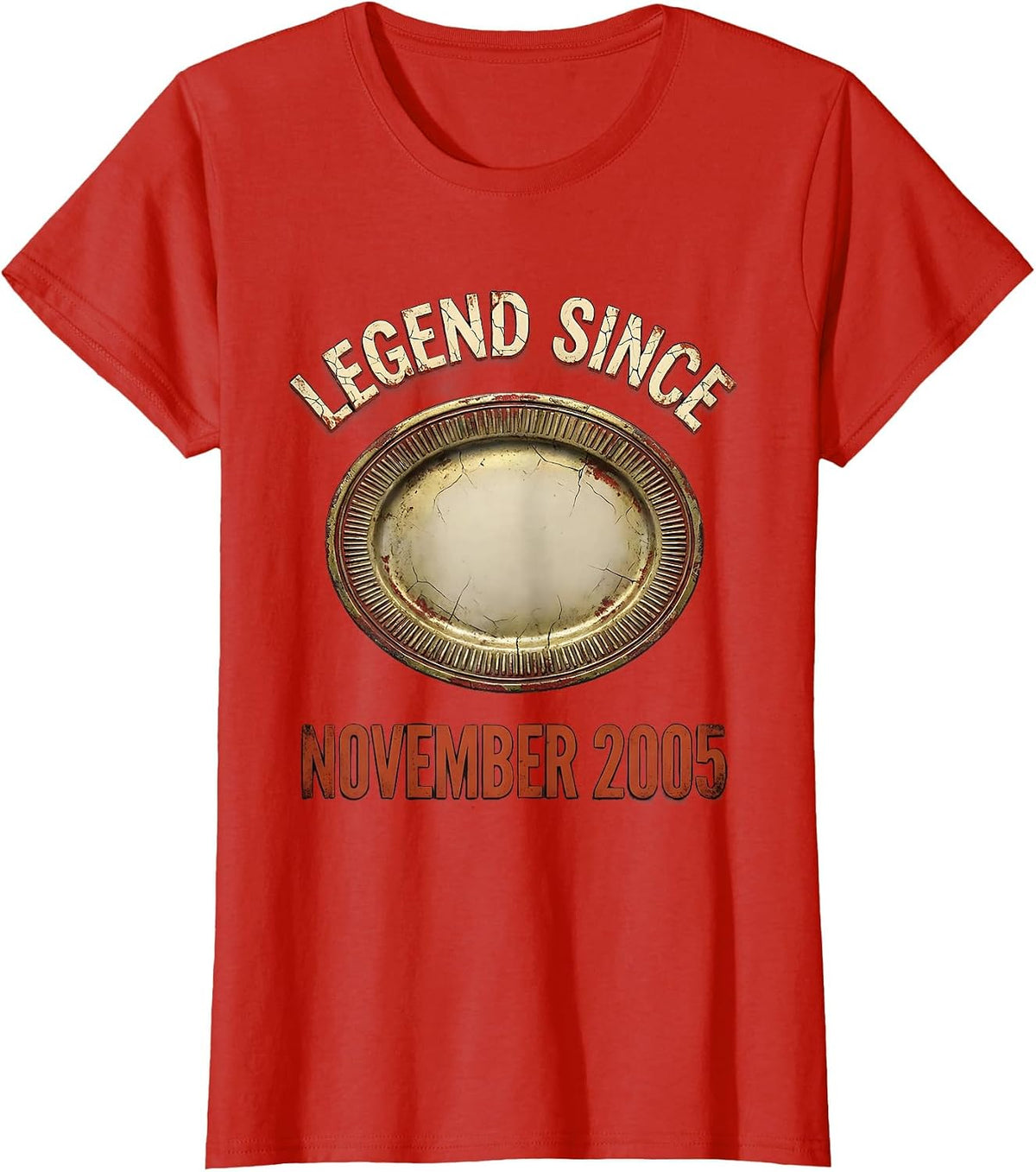 Legend Since November 2005 Vintage Birthday Milestone T-Shirt - Red