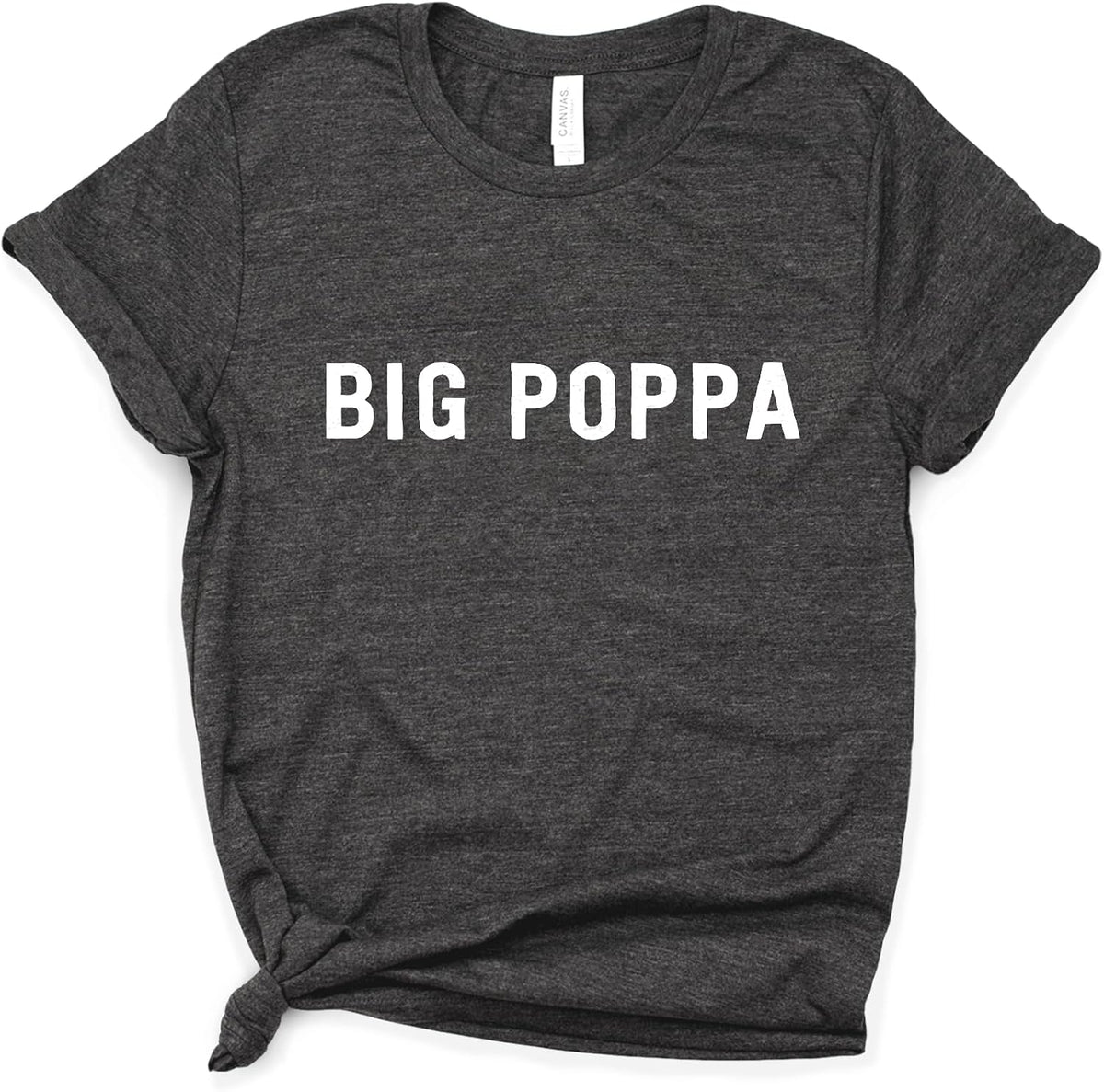 Big Poppa Shirt, Hip Hop Shirt, Rap Gift, Softstyle Unisex Tee - Dark Heather Grey