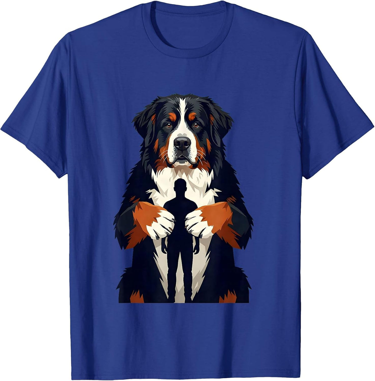 Bernese Mountain Dog Owner Humor Pride Sign Painter Showcard T-Shirt - Royal Blue