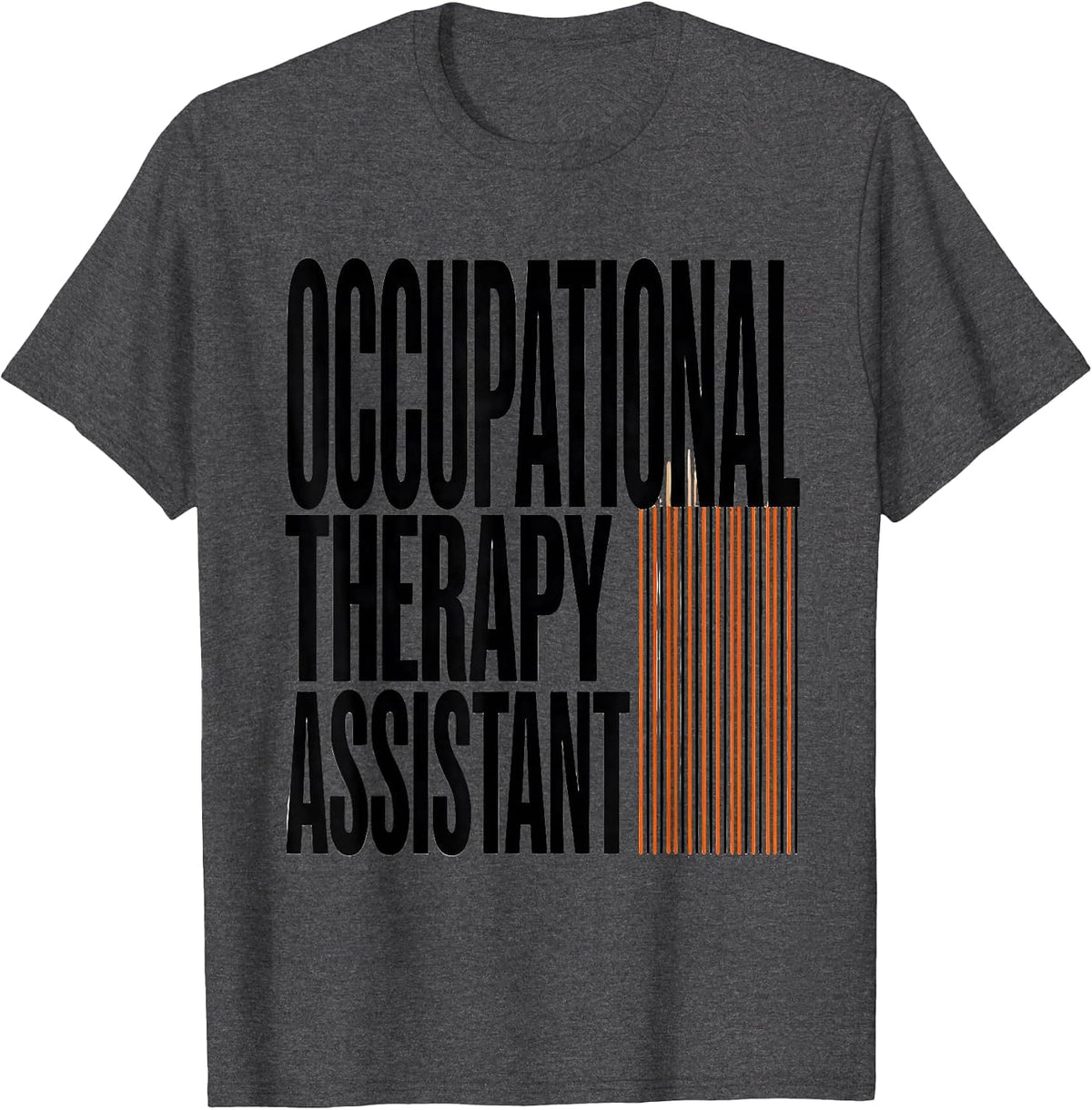 Occupational Therapy Assistant Funny OT Assistant Retro T-Shirt - Dark Heather Grey