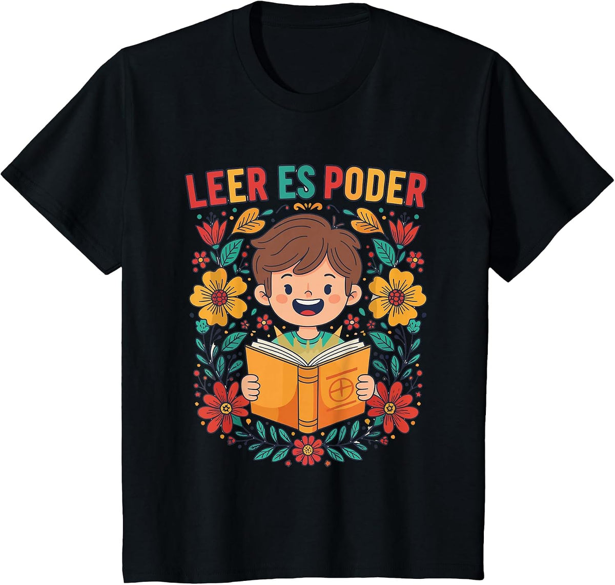 Funny Spanish Teacher Librarian Appreciation Leer ES Poder T-Shirt - Black
