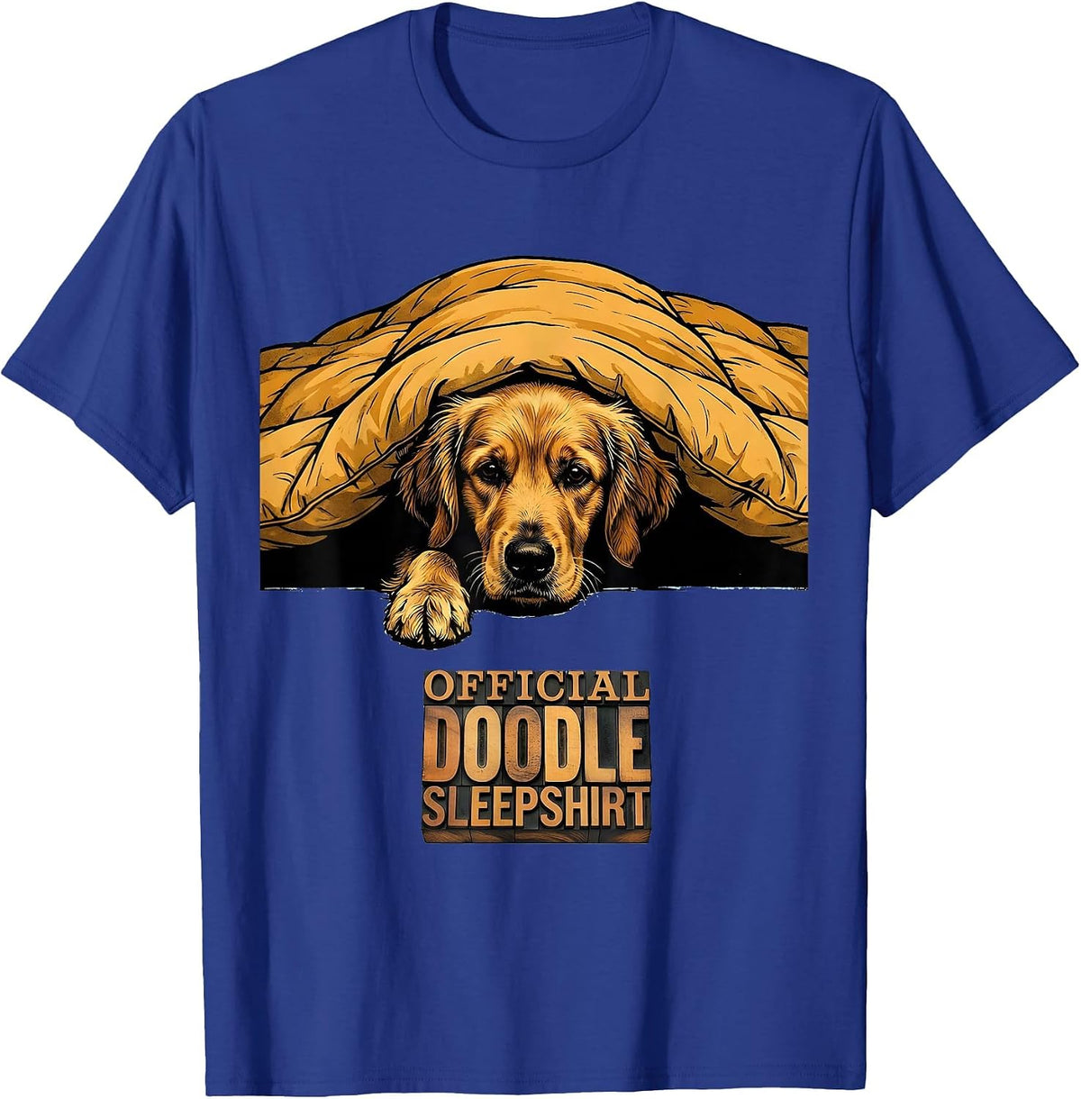 Official Doodle Sleepshirt Funny Dog Owner Breed-Specific T-Shirt - Royal Blue