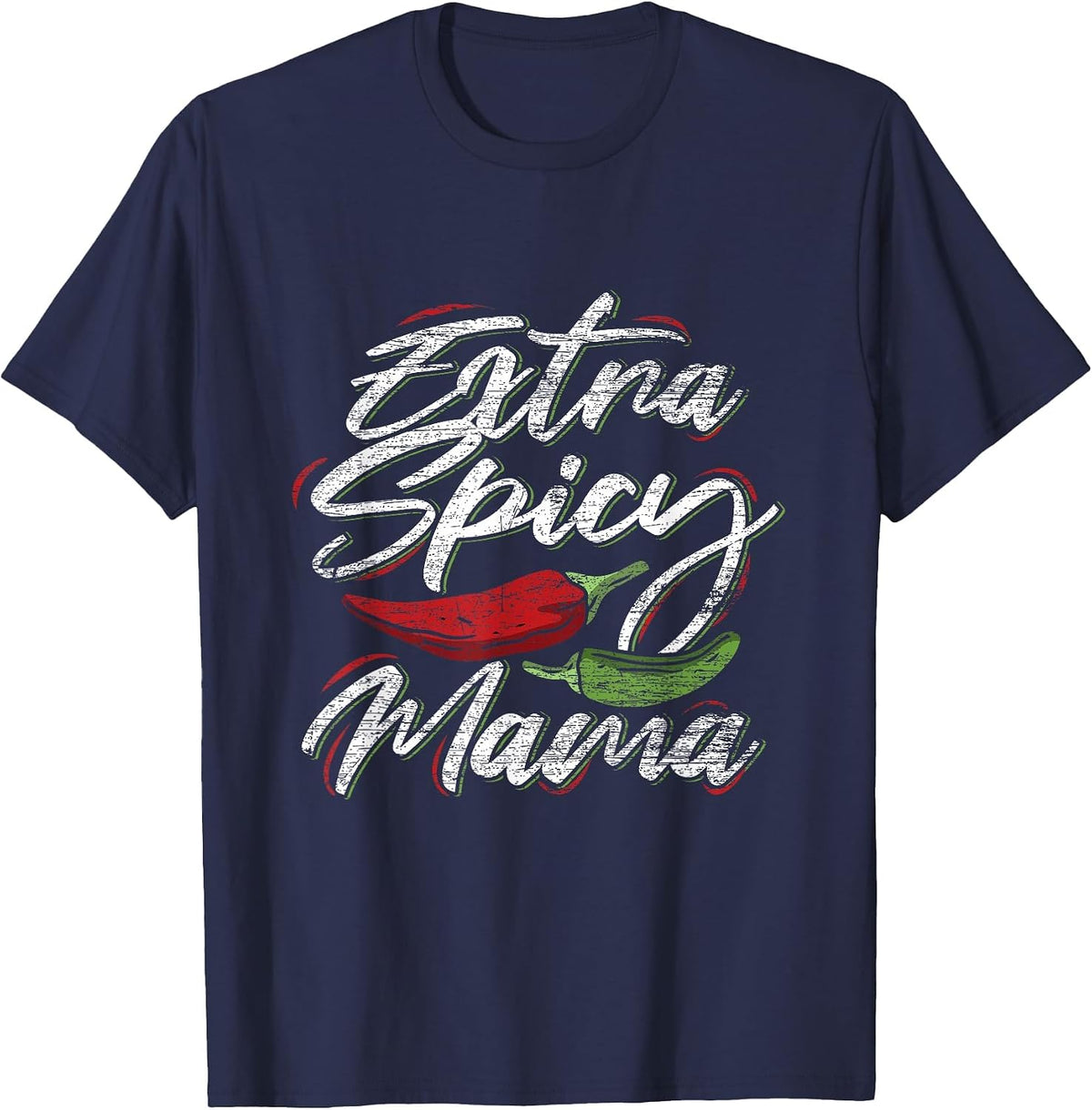 Extra Spicy Mama T-Shirt - Navy Blue