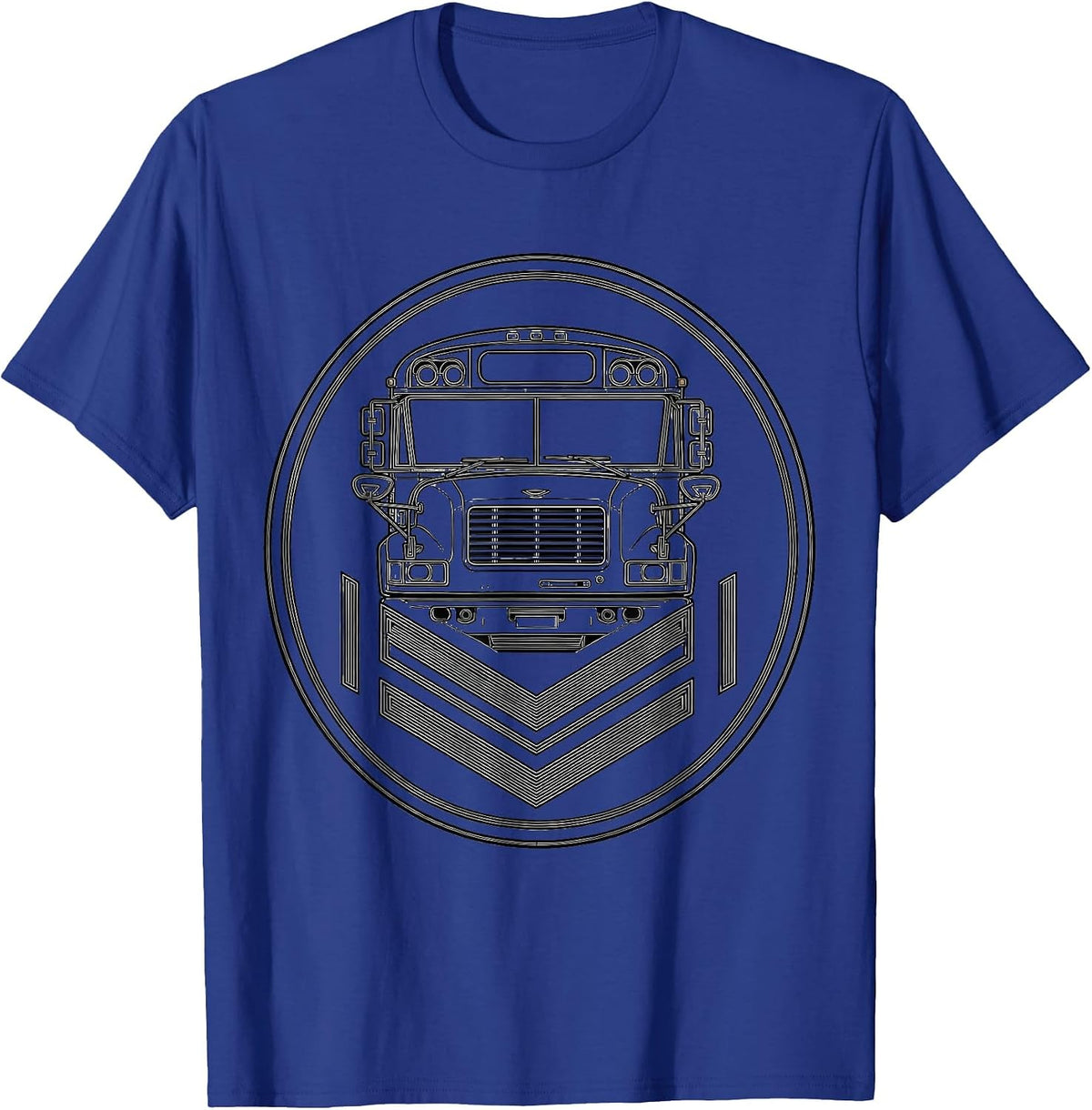 School Bus Driver Badge Humor Appreciation Gift T-Shirt - Royal Blue