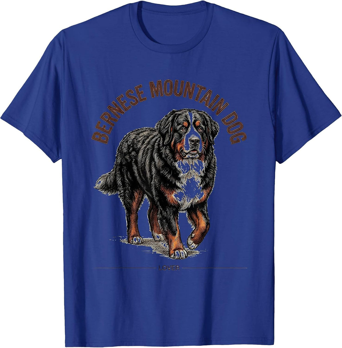 Men's Bernese Mountain Dog Lover Funny Dog Mom Dad Pet Humor T-Shirt - Royal Blue