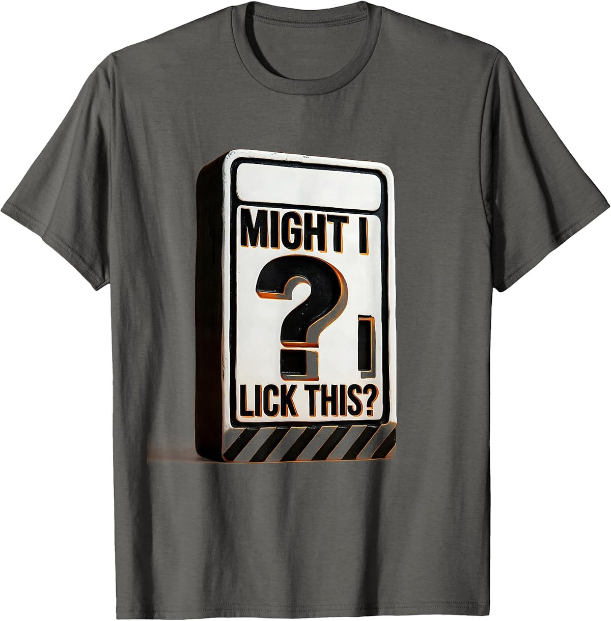 Men's Might I Lick This Funny Periodic Table Science Teacher Gift T-Shirt - Asphalt Grey
