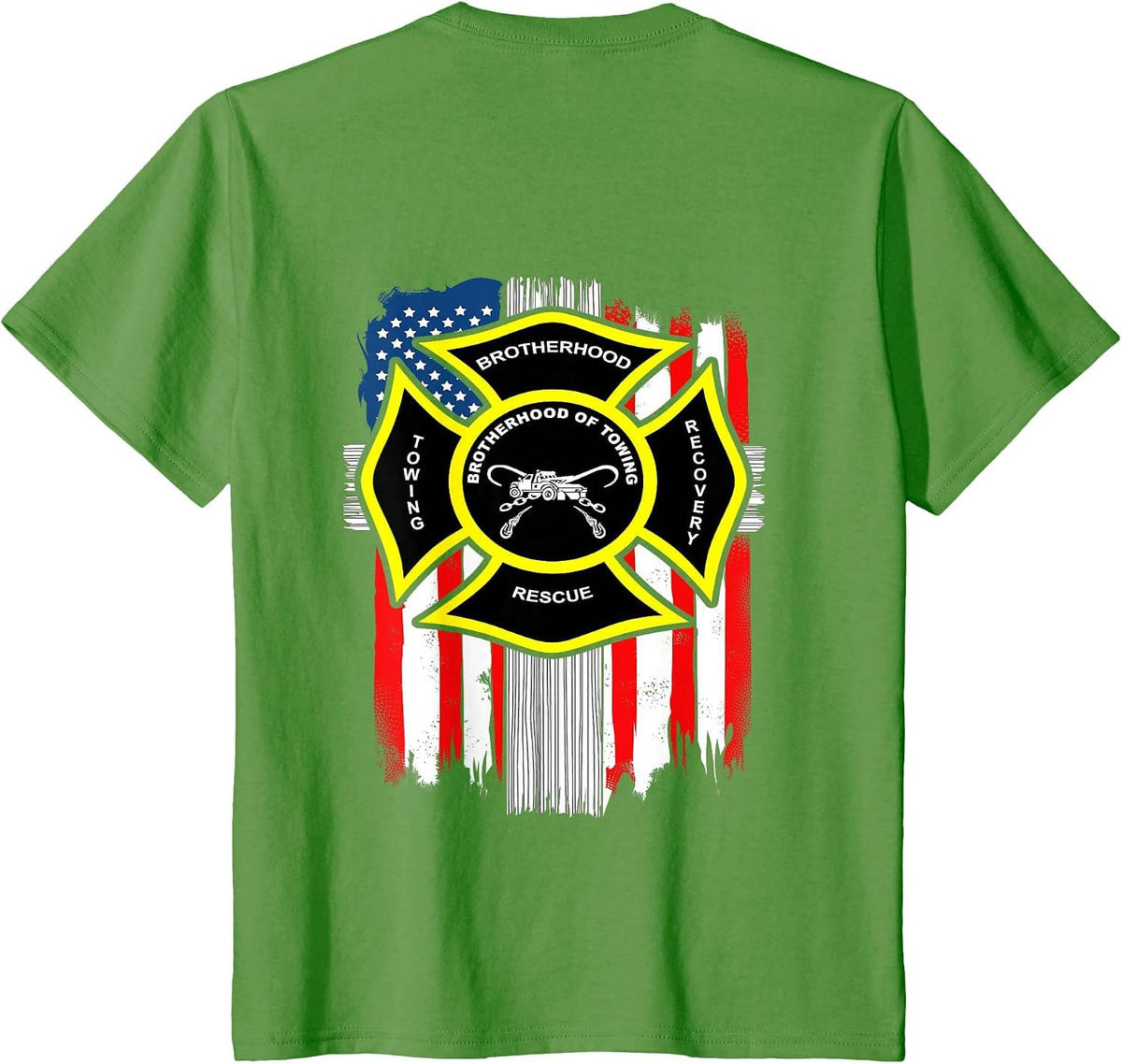 Tow Lives Matter Slow Down More Over T-Shirt - Grass Green