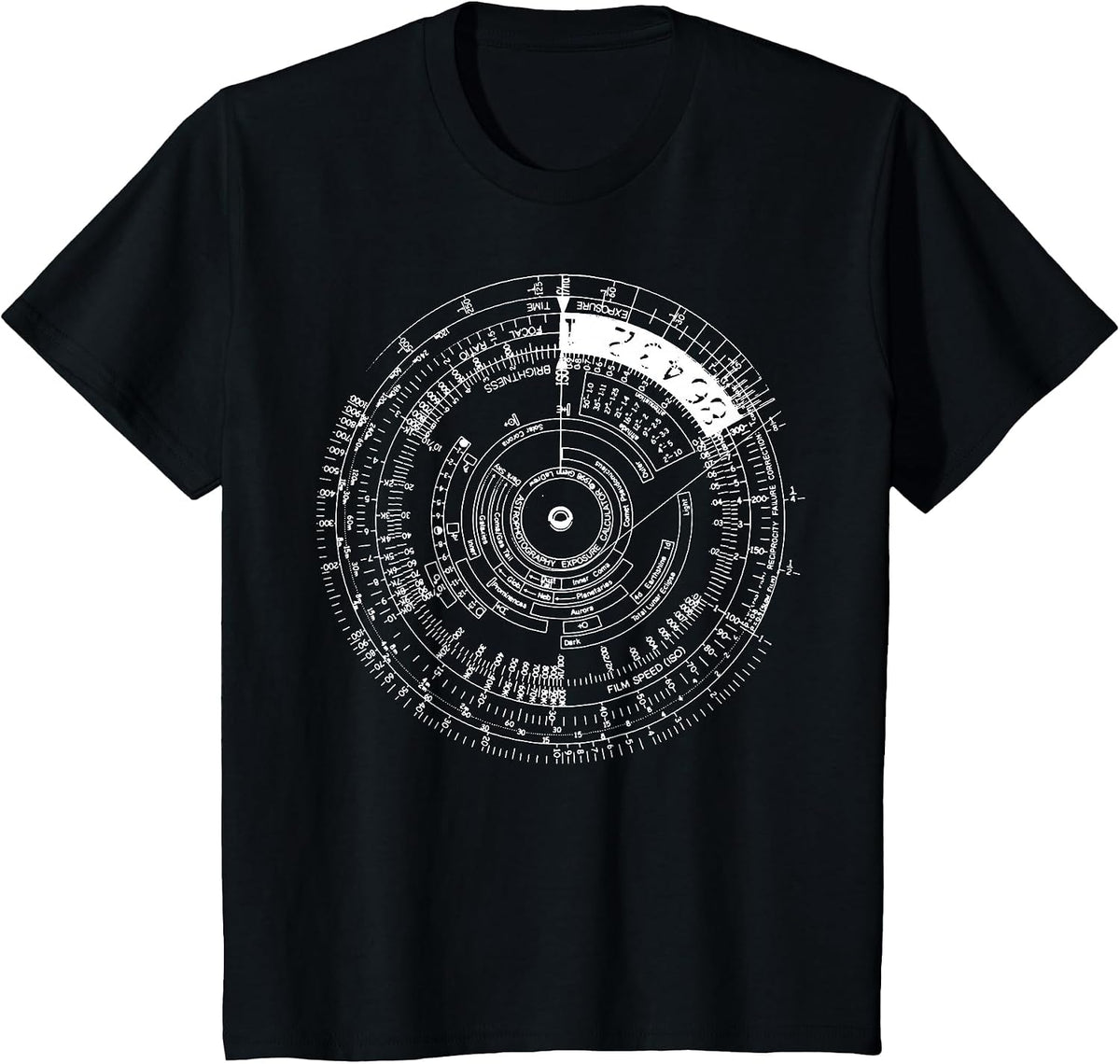 Vintage Chart - Astrophotography Exposure Stars Photo Space T-Shirt - Black