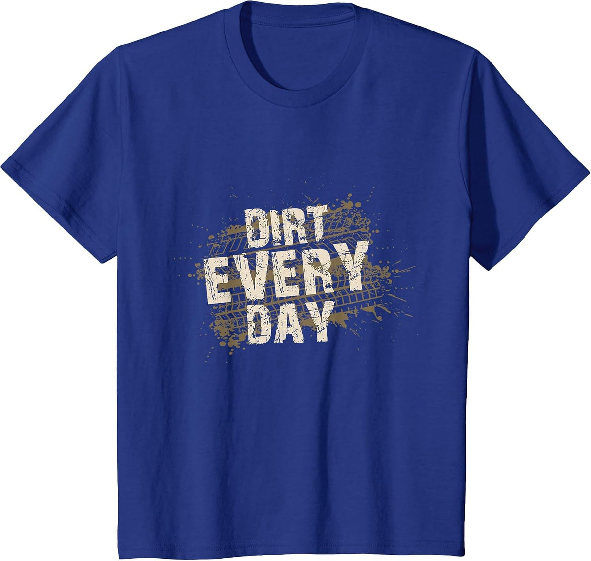 Dirt Every Day - Dirt Track Racing Design T-Shirt - Royal Blue