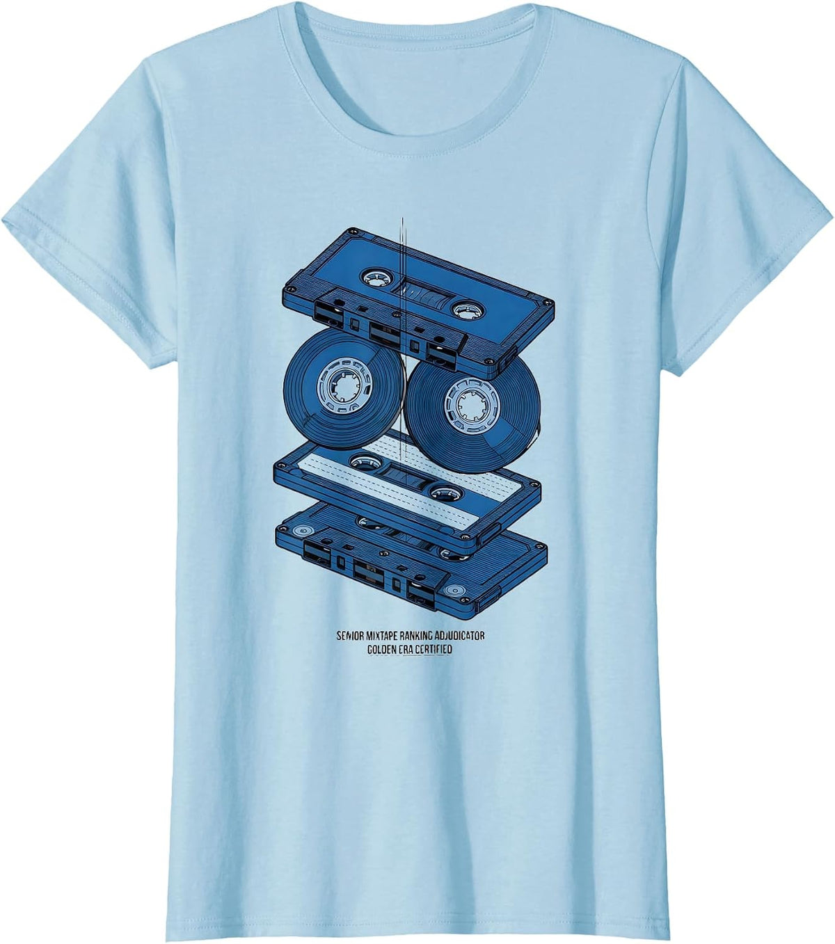 Senior Mixtape Ranking Adjudicator, Golden Era Certified T-Shirt - Baby Blue
