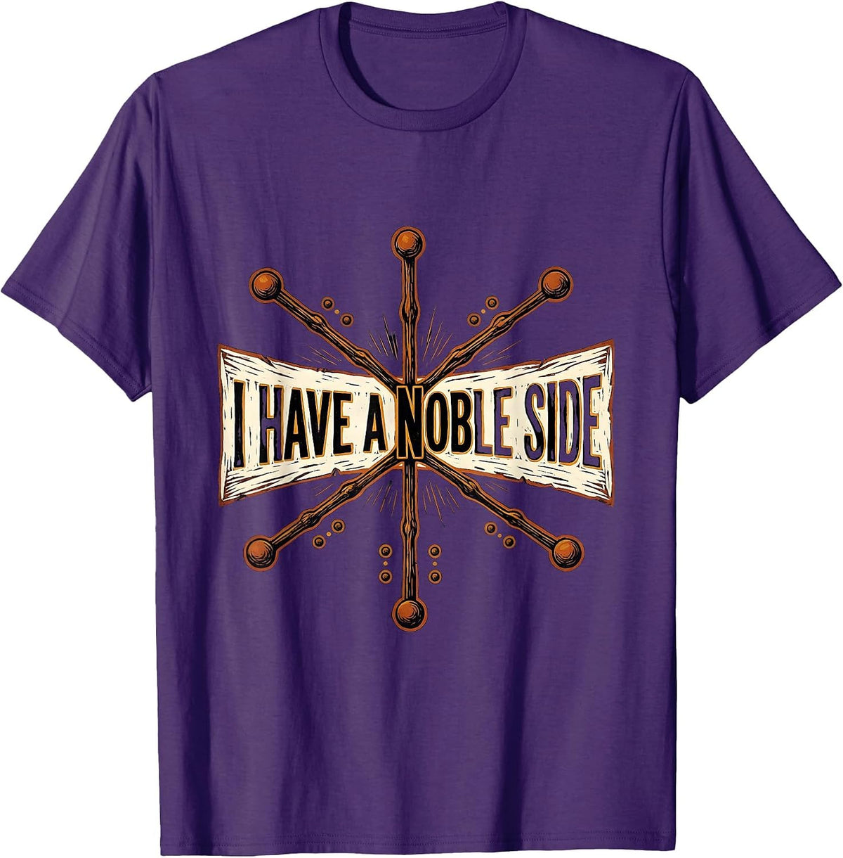 I Have A Noble Side Funny Chemistry Pun Science Nerd Gift T-Shirt - Purple