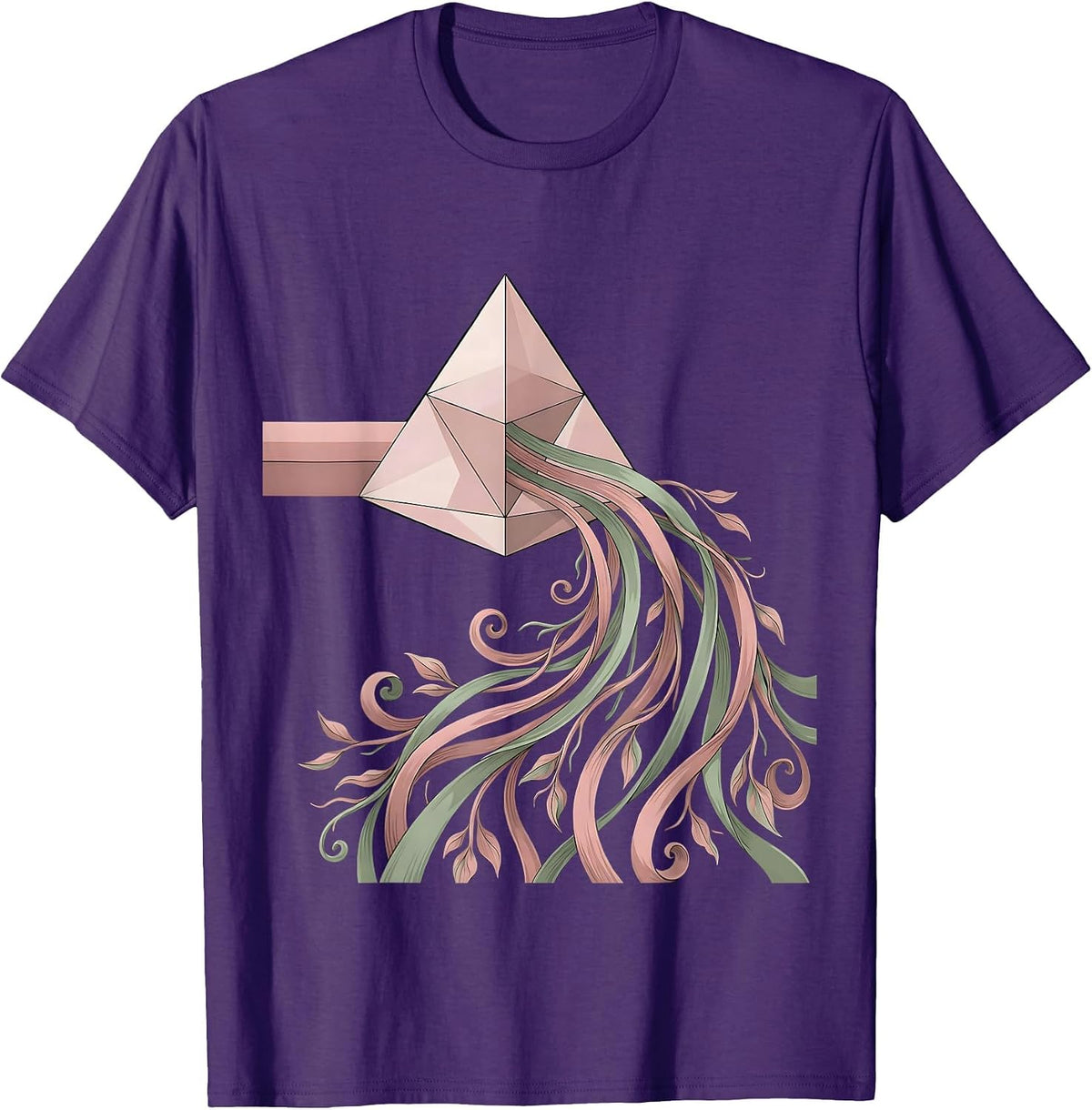 Dyslexia Awareness Prism Light Spectrum Design T-Shirt - Purple