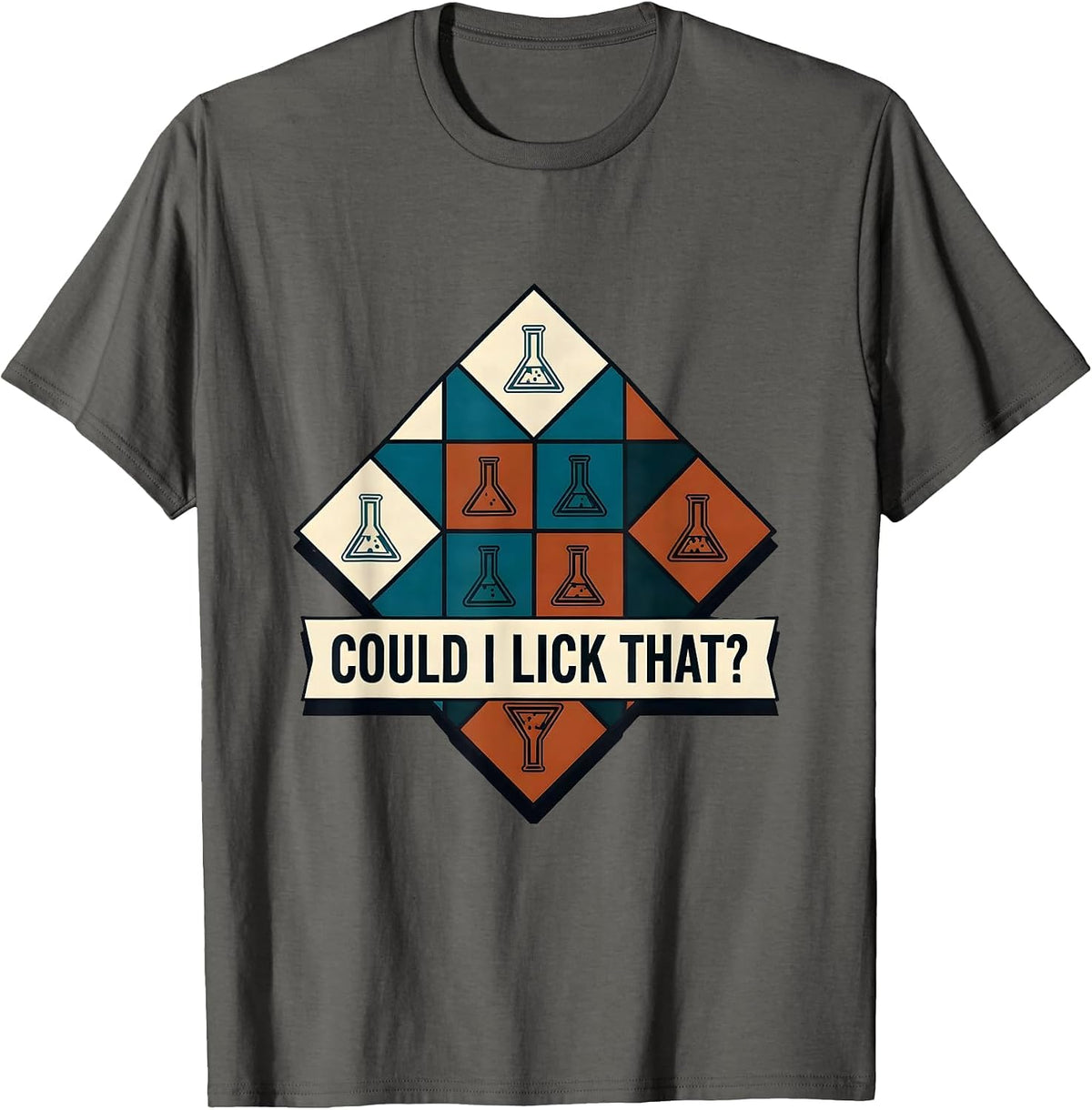 Could I Lick That Funny Periodic Table Science Teacher Gift T-Shirt - Asphalt Grey