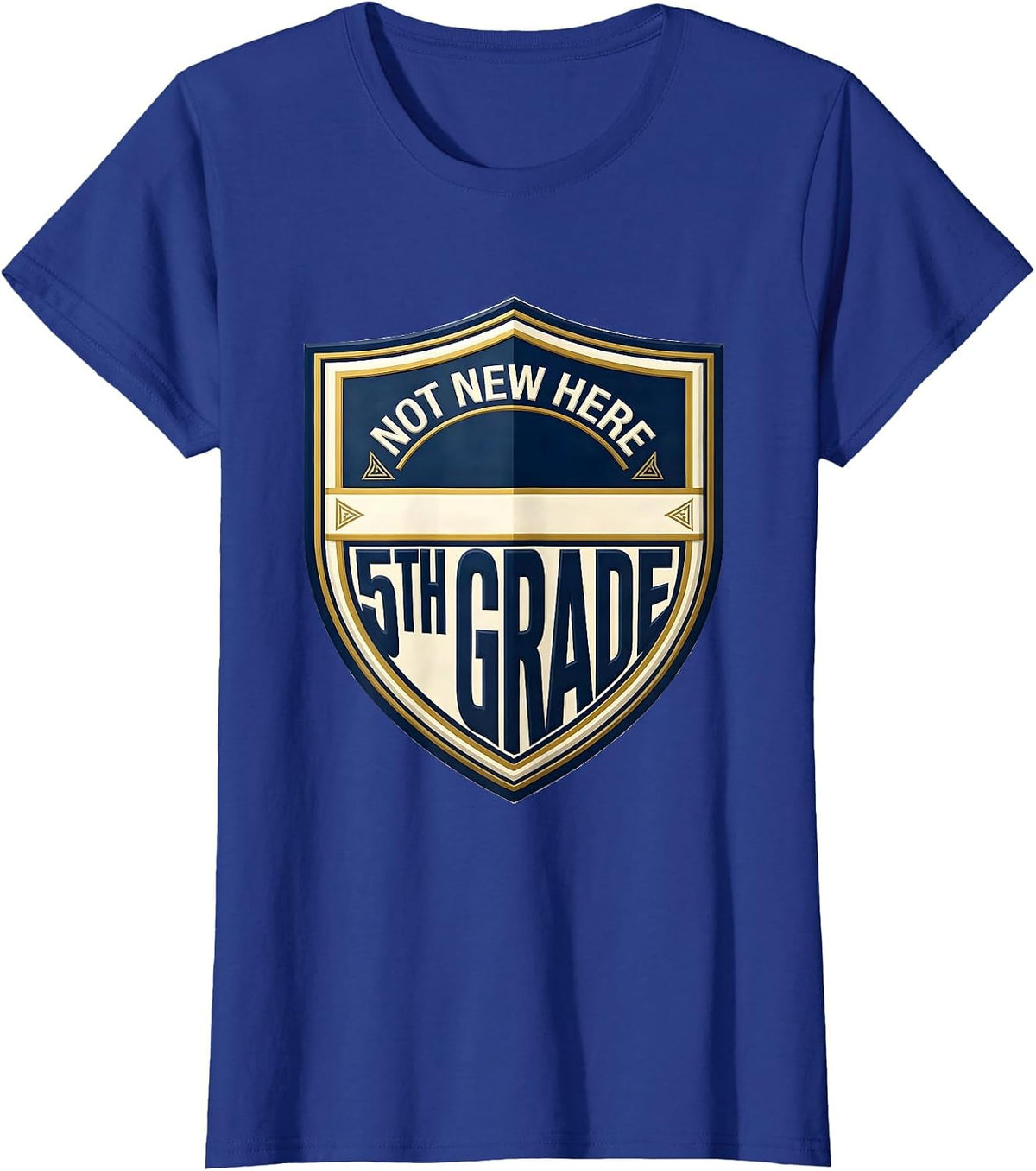 Women's Not New Here 5th Grade Bruh We Back Back To School Humor T-Shirt - Royal Blue
