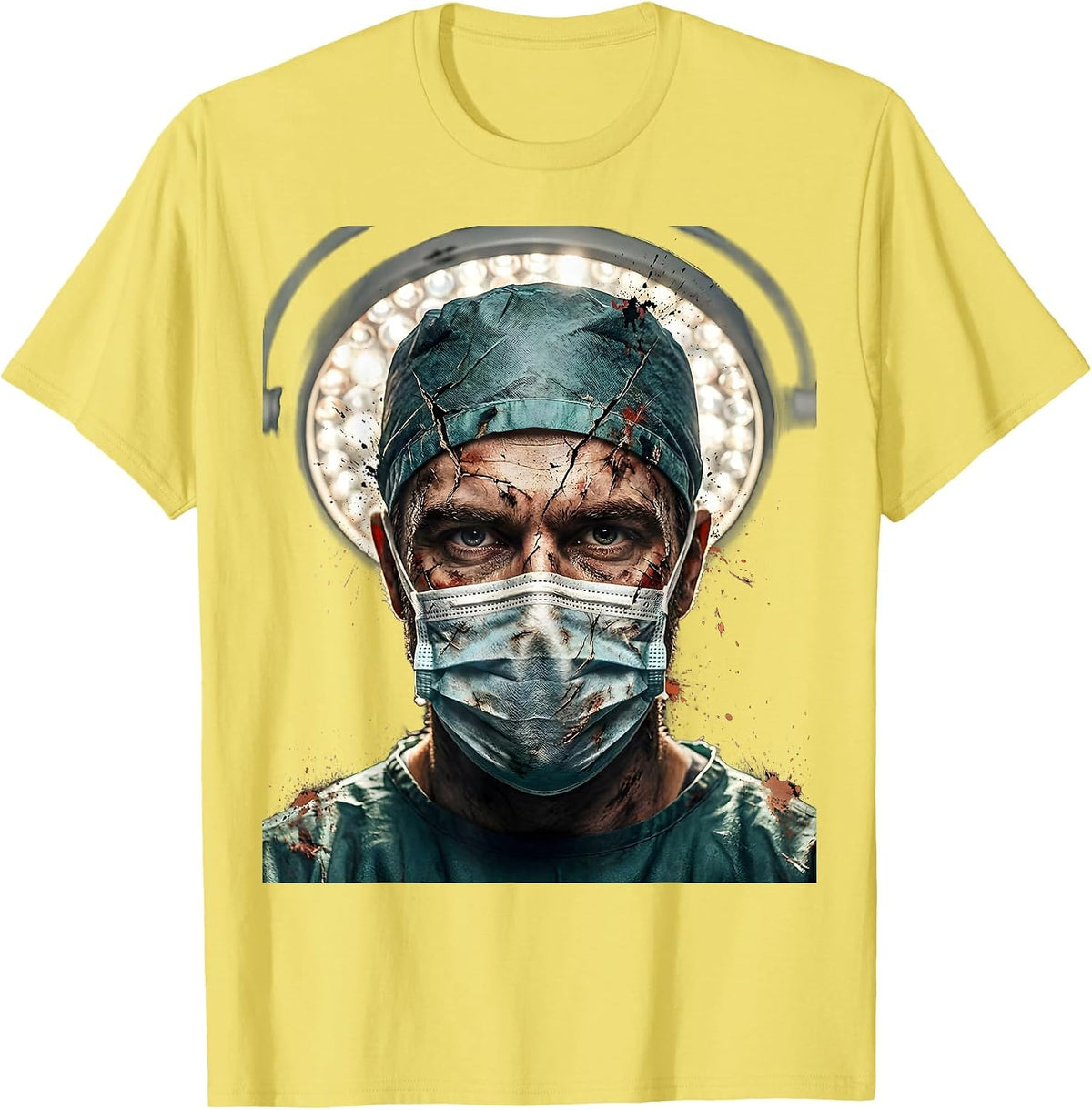 Men's Surgeon Under Operating Light Emergency Graphic T-Shirt - Lemon Yellow