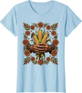 Women's Mexican Farmer Hands Holding Corn Stalks T-Shirt - Baby Blue