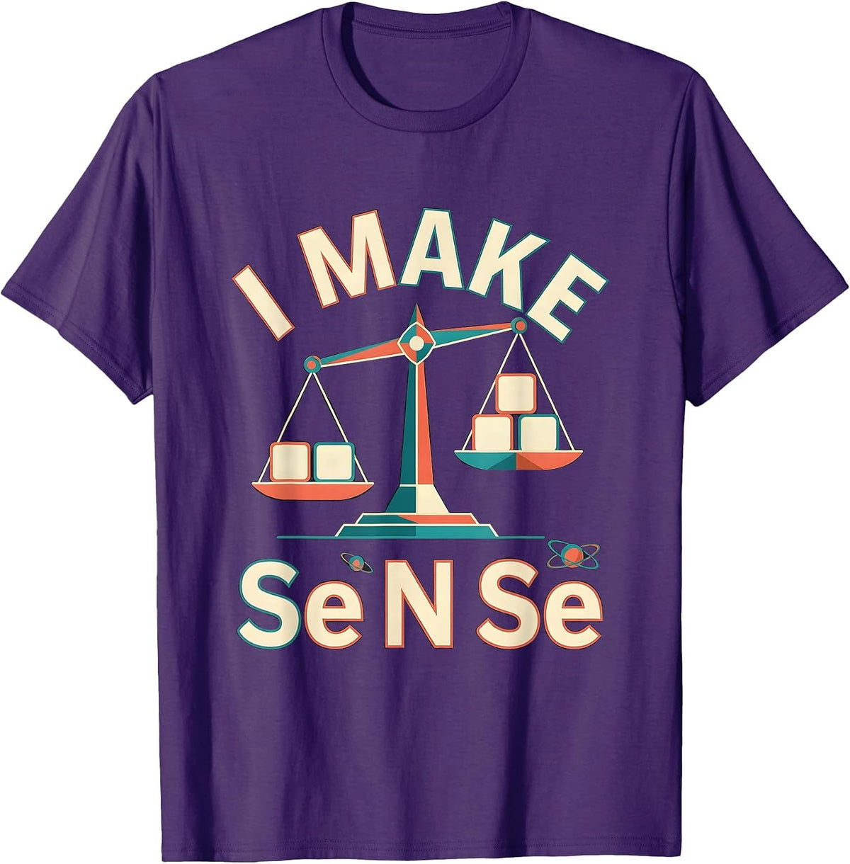 I Make Se N Se Funny Periodic Table Chemistry Nerd Gift T-Shirt - Purple