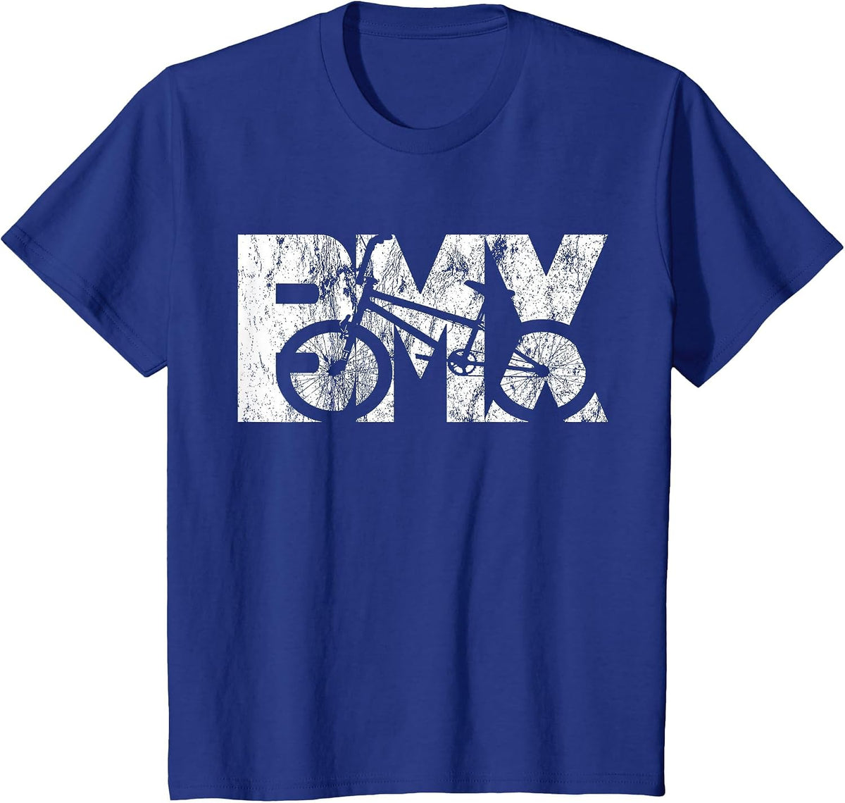 Cool Vintage BMX Bike Fan Racing for Biker Boys Girls Kids T-Shirt - Royal Blue