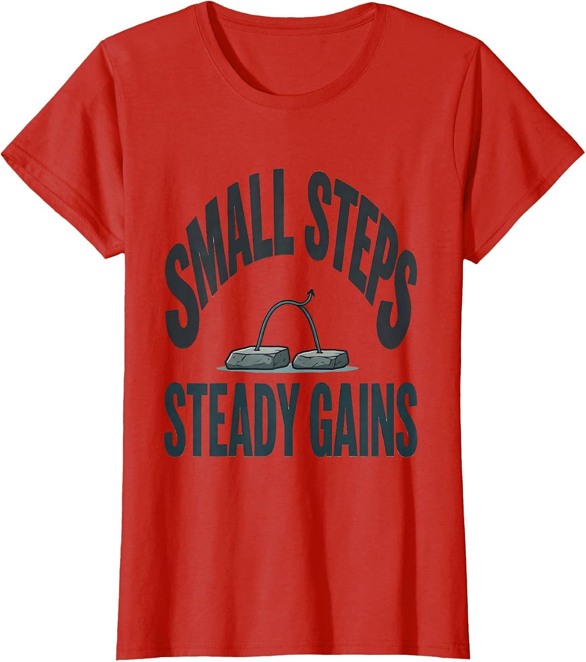 Women's Small Steps Steady Gains Occupational Therapy Physical T-Shirt - Red