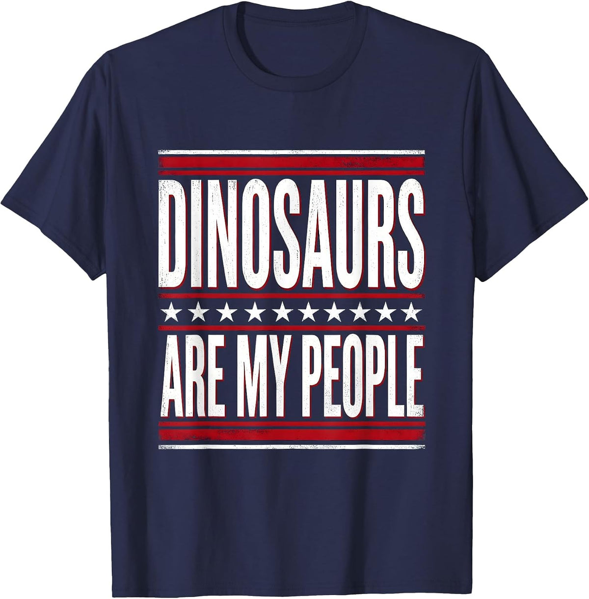 Dinosaurs Are My People Boys Dino Lover Design T-Shirt - Navy Blue