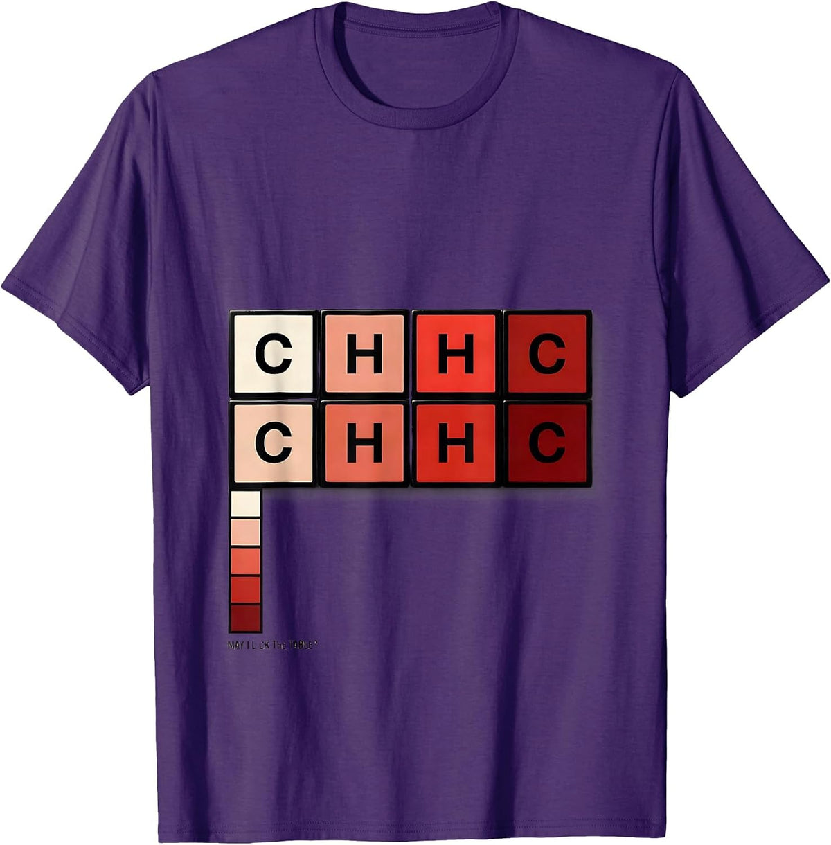 May I Lick The Table Funny Periodic Table Science Teacher T-Shirt - Purple
