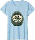 Women's I Keep To Myself Funny Hedgehog Lover Cute Animal Humor T-Shirt - Baby Blue