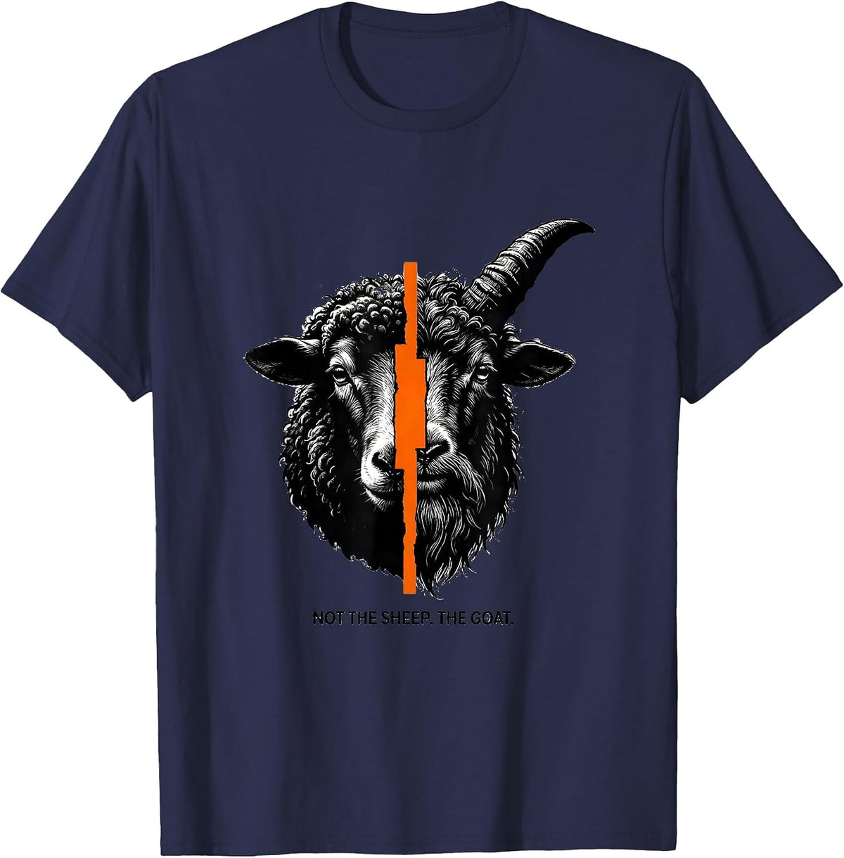 Men's Not The Sheep The Goat Funny Farm Animal Goat Lover Gift T-Shirt - Navy Blue