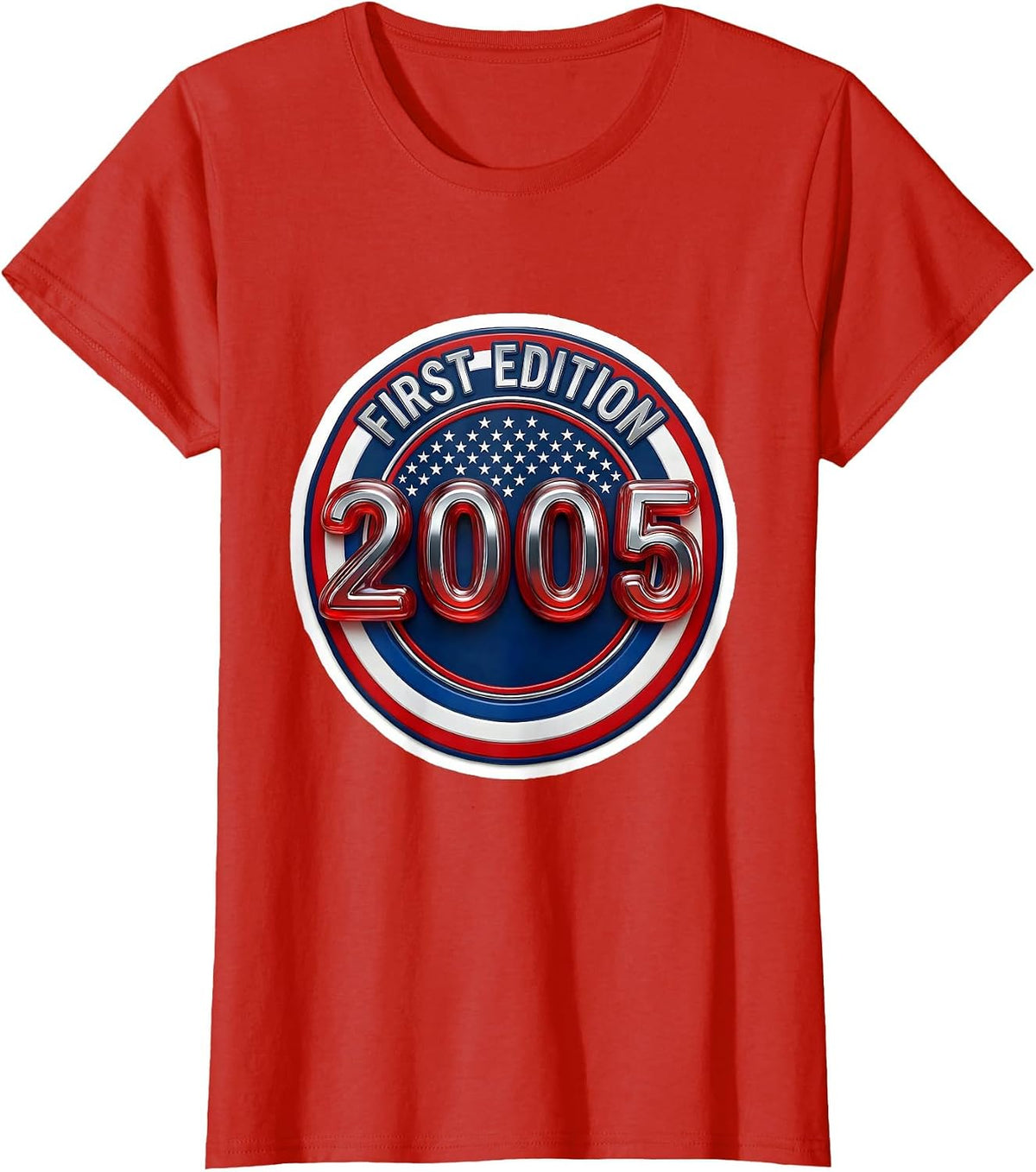Women's First Edition 2005 Patriotic Vintage 21st Birthday Gift Men T-Shirt - Red