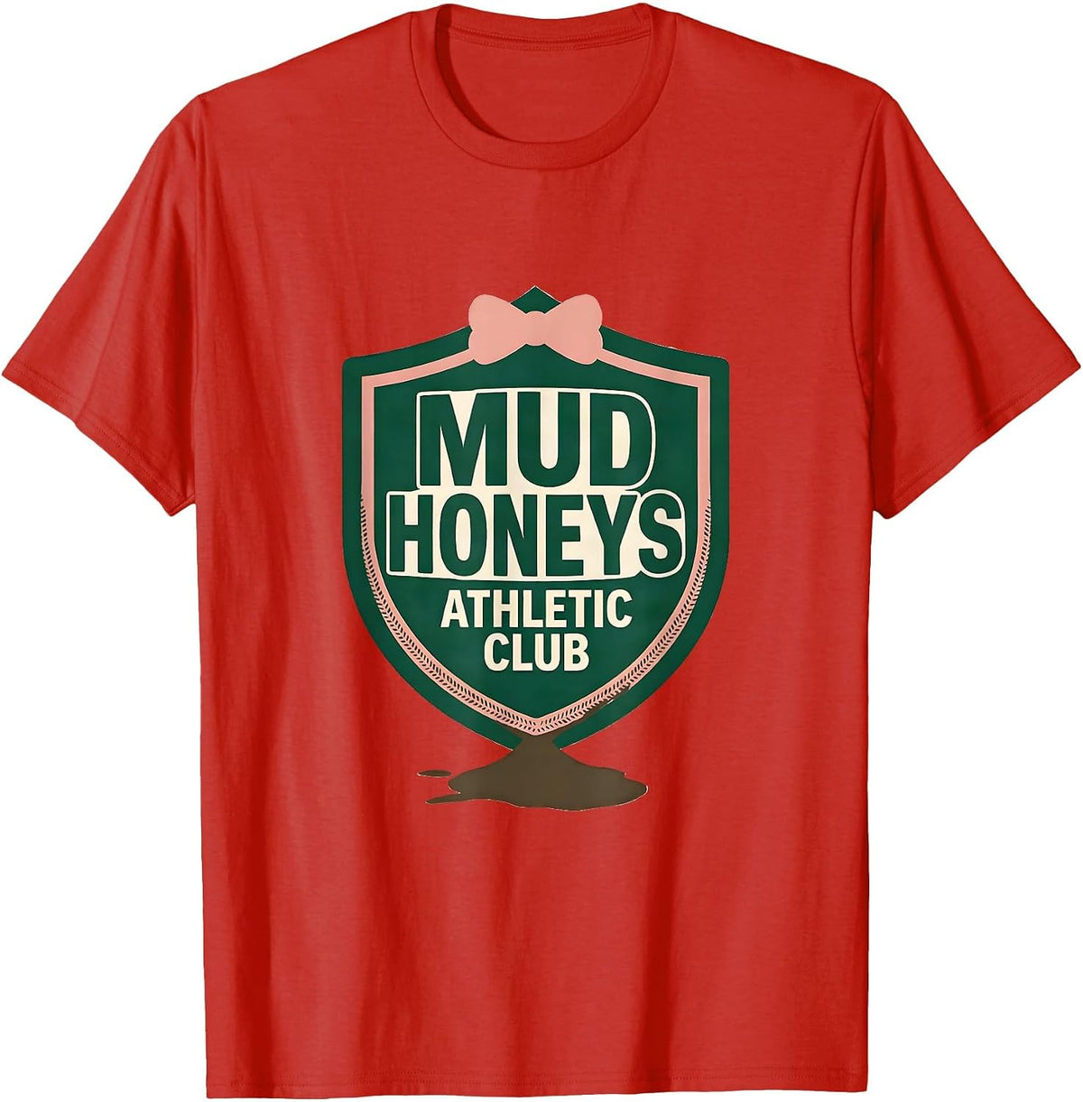 Men's Mud Honeys Athletic Club Funny Mud Run Obstacle Course T-Shirt - Red