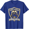 Honey Badger Is Not Impressed Funny Animal Lover Meme Humor T-Shirt, Men, Royal Blue, Medium - As Pictured