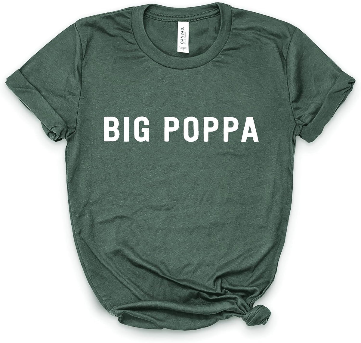 Big Poppa Shirt, Hip Hop Shirt, Rap Gift, Softstyle Unisex Tee - Heather Forest Green
