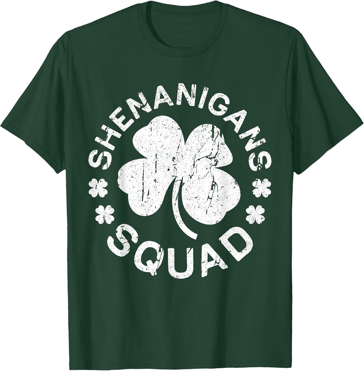 Shenanigans Squad Shirt Irish Men Women Kids St Patricks Day T-Shirt - Dark Green
