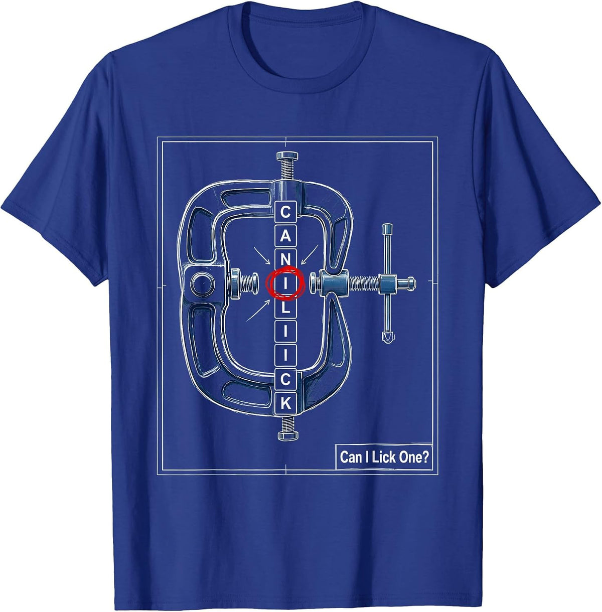Can I Lick One Funny Periodic Table Science Teacher Gift T-Shirt - Royal Blue